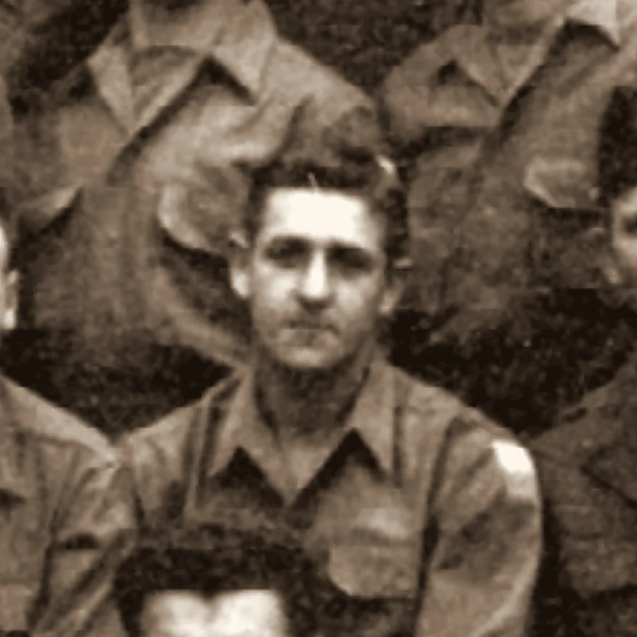 Portrait of Charles W. &ldquo;Bill&rdquo; Stout, from the F Company photograph