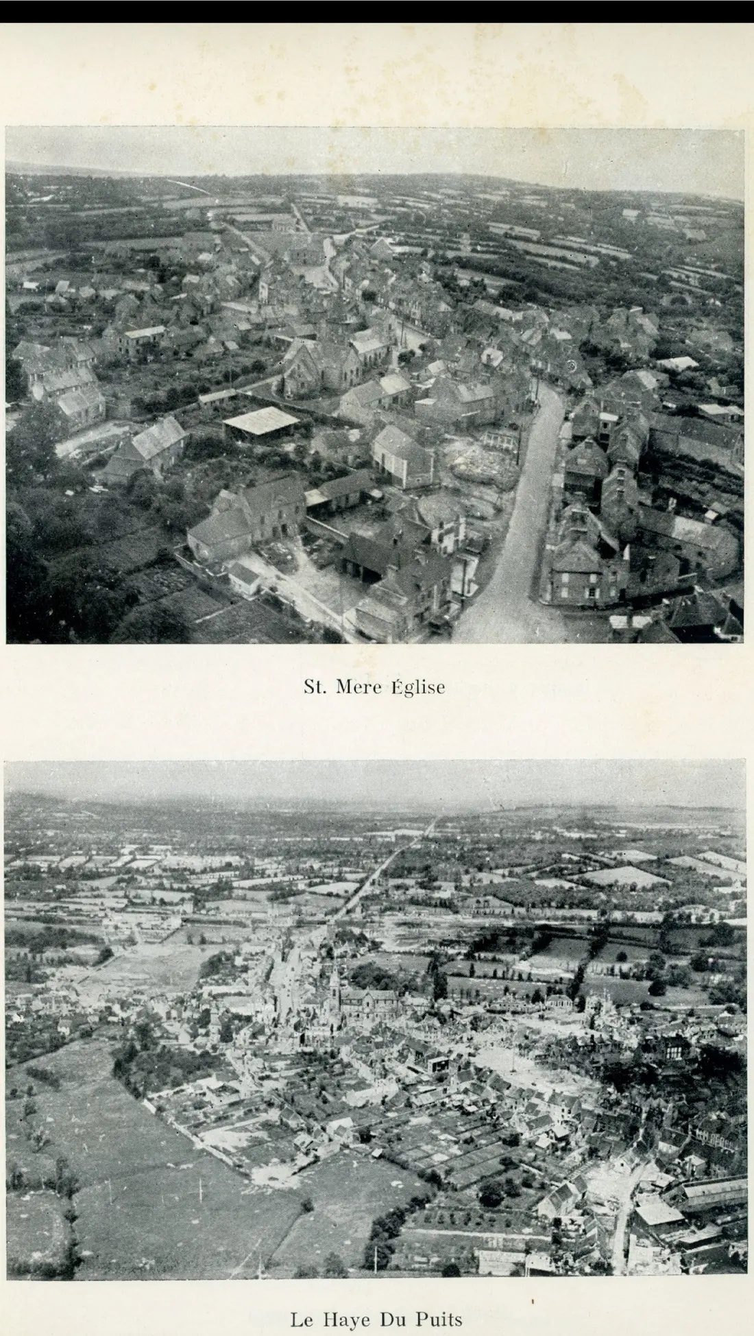 St. Mère Eglise — aerial view of the town